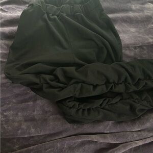 Black Elastic Waist Pants